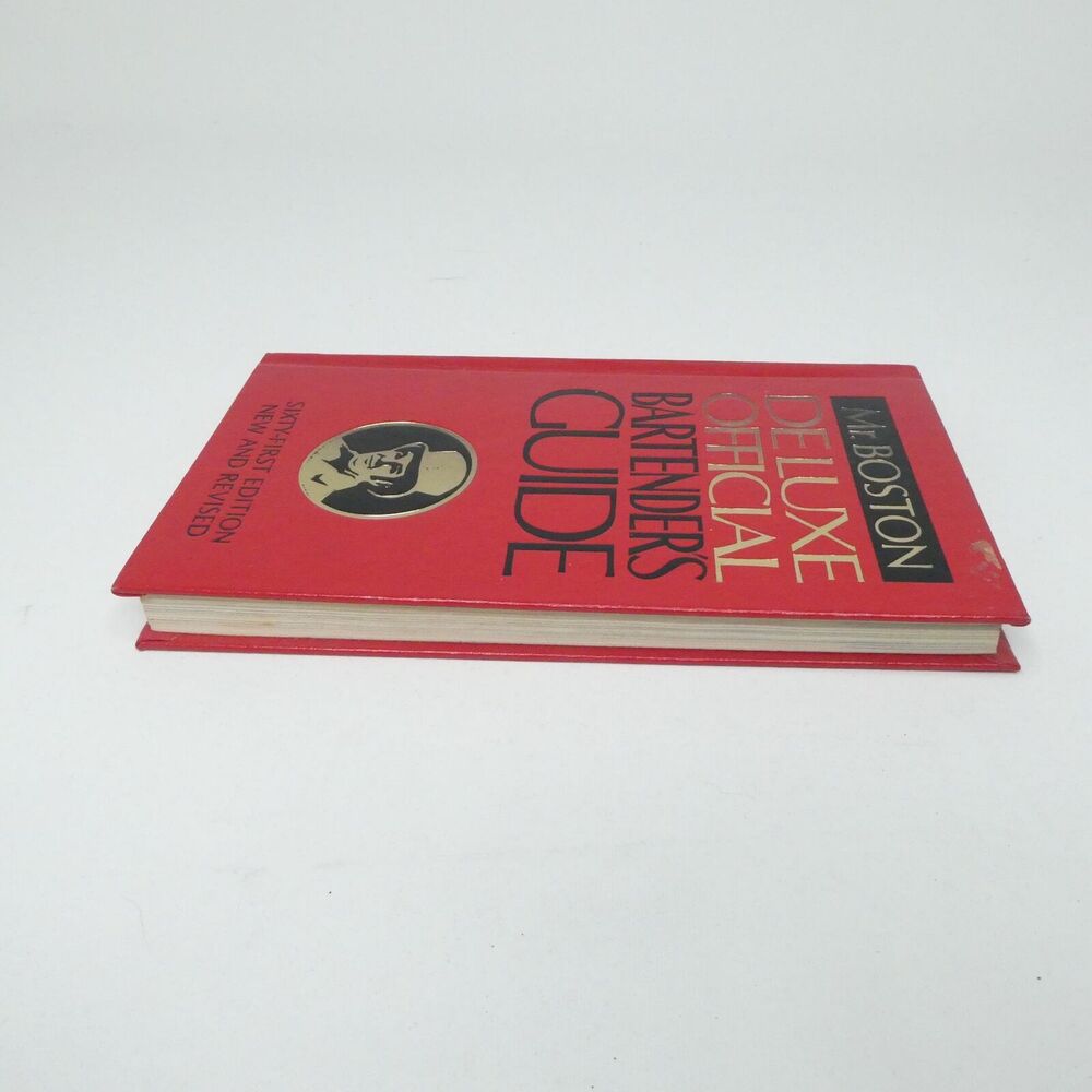 1981 Mr Boston Deluxe Official Bartenders Guide Red 61st Edition Hardcover - Picture 3 of 13